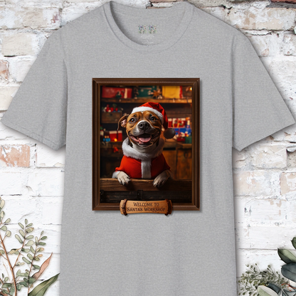 Staffordshire Terrier Santa's Workshop Unisex T shirt