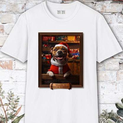 Staffordshire Terrier Santa's Workshop Unisex T shirt
