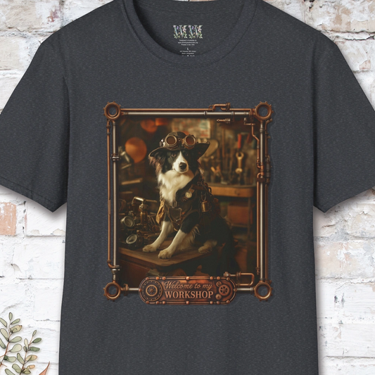 Steampunk Border Collie Unisex T shirt