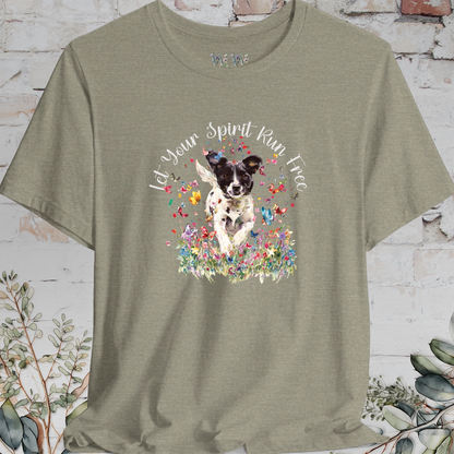 Fox Terrier 'Let your spirit run free' T shirt