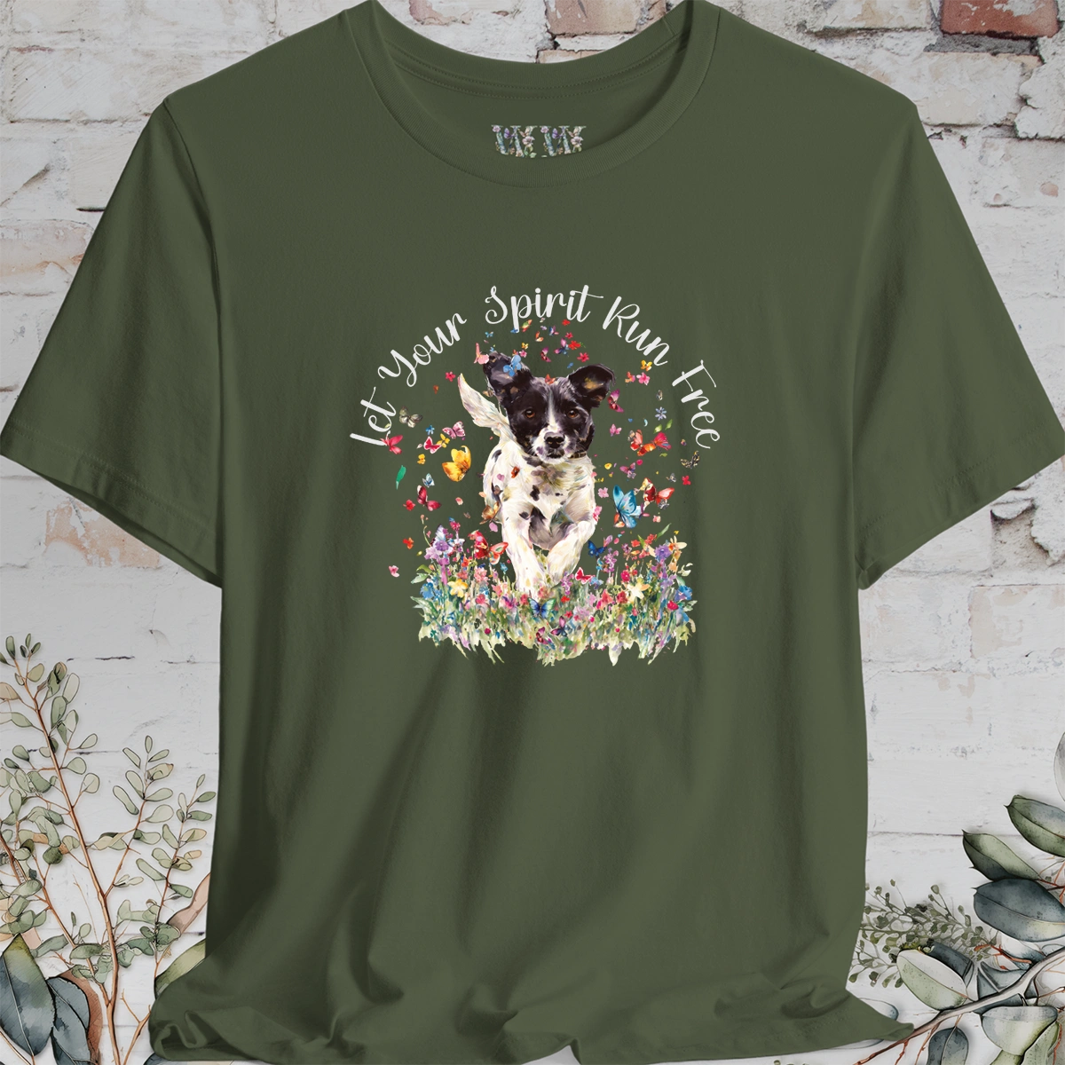 Fox Terrier 'Let your spirit run free' T shirt