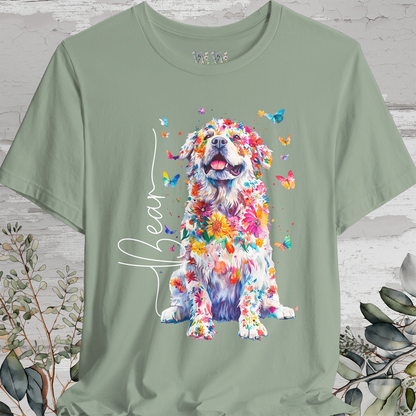 Tibetan Mastiff #1 Floral Personalized T shirt