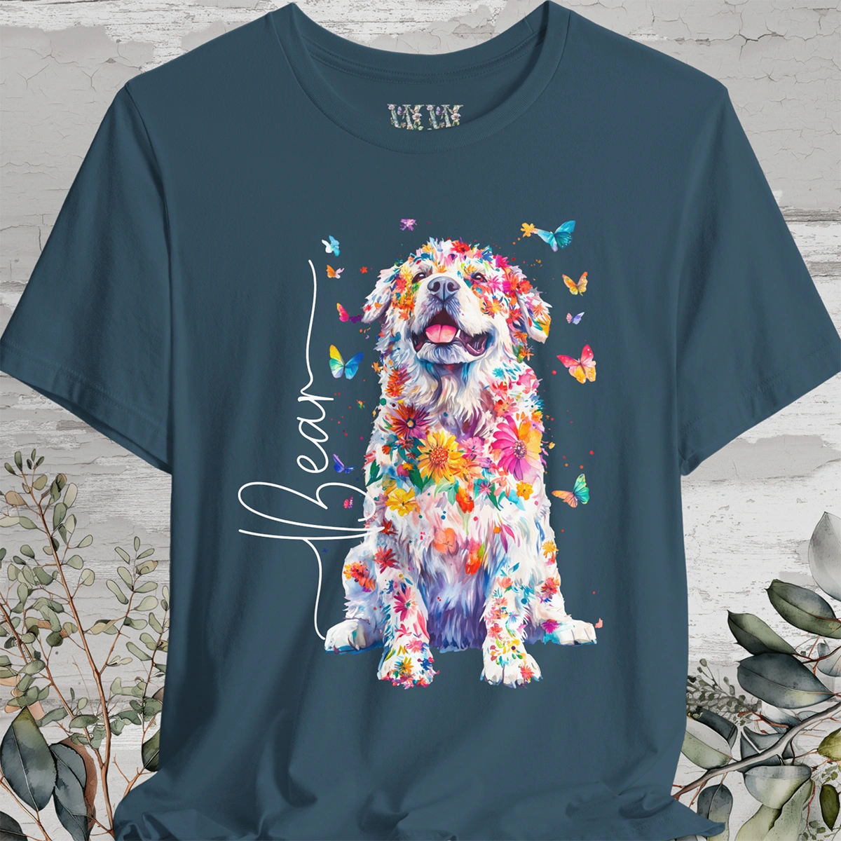 Tibetan Mastiff #1 Floral Personalized T shirt