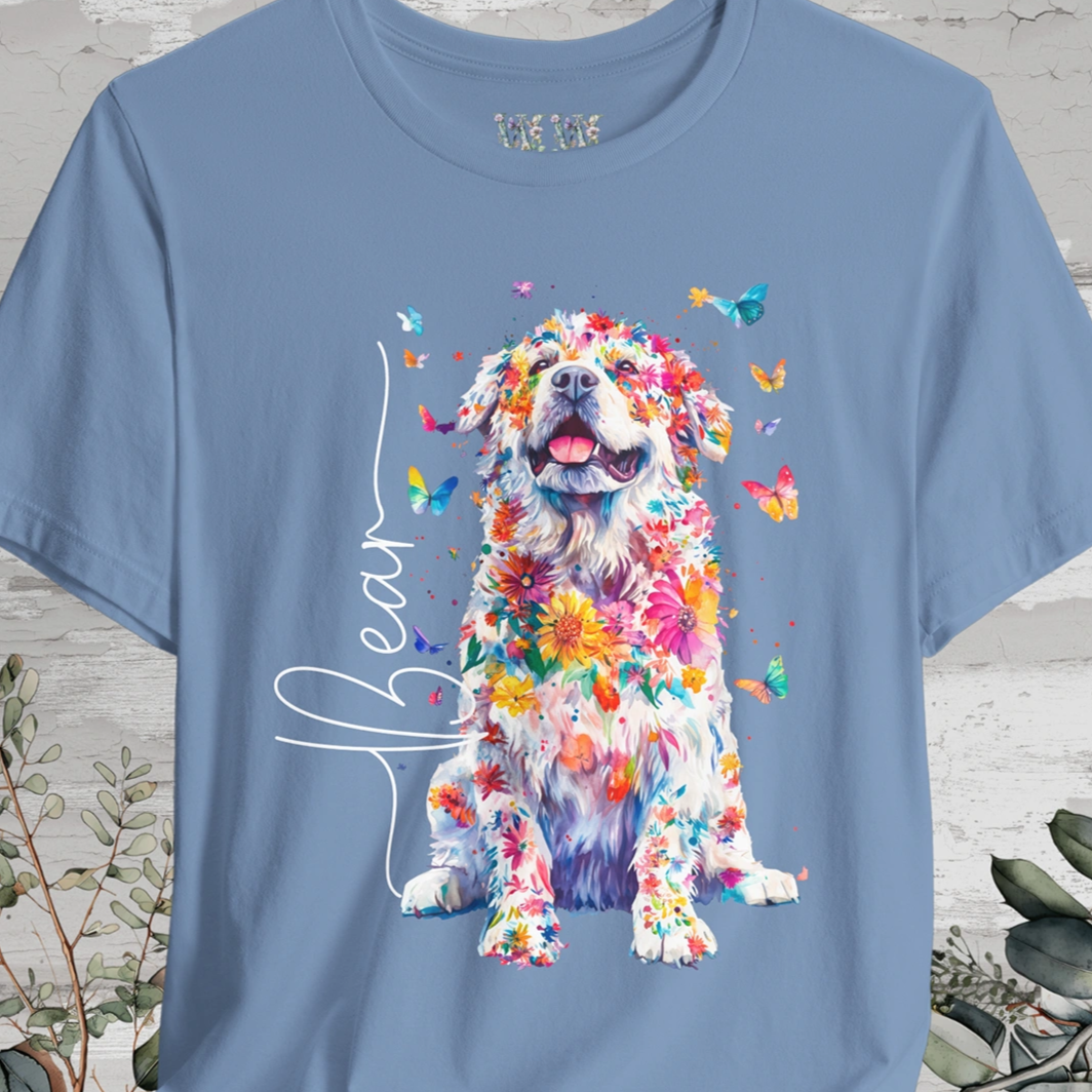 Tibetan Mastiff #1 Floral Personalized T shirt