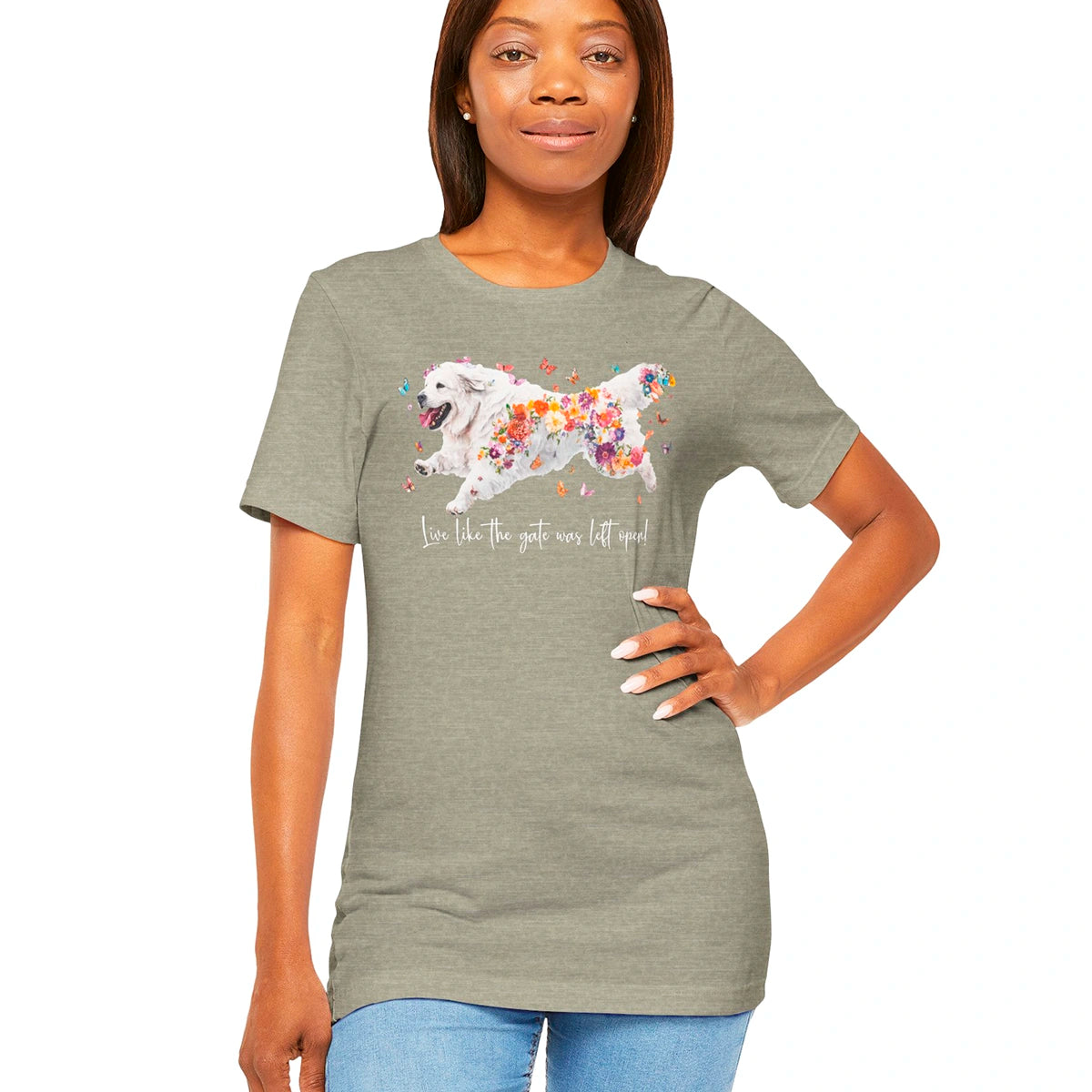 Tibetan Mastiff #1  "Live like the gate was left open" Unisex T shirt