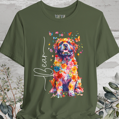 Tibetan Mastiff #2 Floral Personalized T shirt