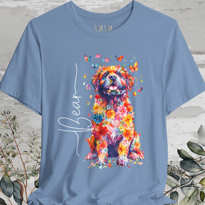 Tibetan Mastiff #2 Floral Personalized T shirt