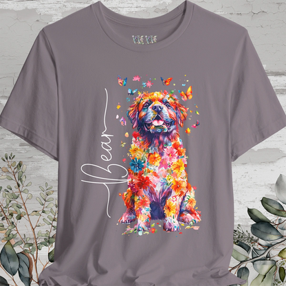 Tibetan Mastiff #2 Floral Personalized T shirt