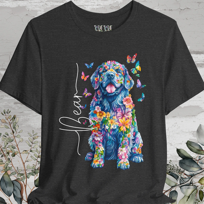 Tibetan Mastiff #3 Floral Personalized T shirt