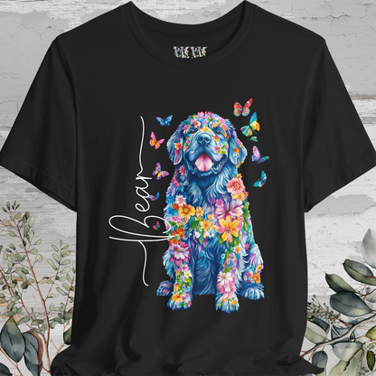 Tibetan Mastiff #3 Floral Personalized T shirt