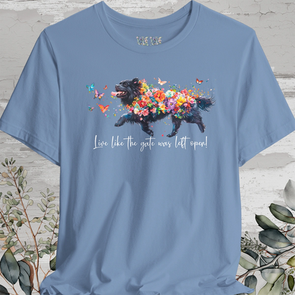 Tibetan Mastiff #3  "Live like the gate was left open" Unisex T shirt