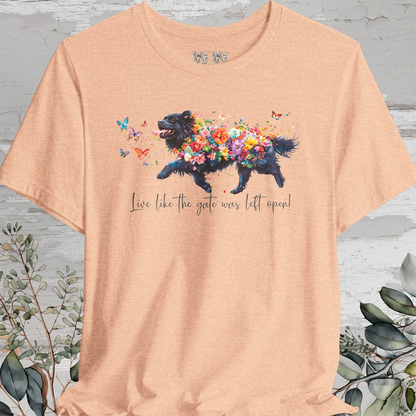 Tibetan Mastiff #3  "Live like the gate was left open" Unisex T shirt