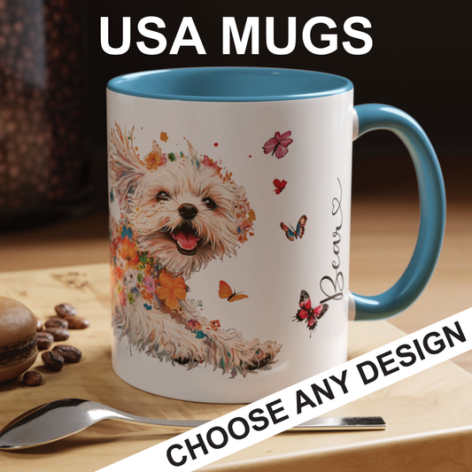 USA MUGS - ANY DESIGN - Accent Mugs, 11oz & 15oz
