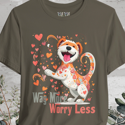 Wag More, Worry Less #1 unisex T shirt