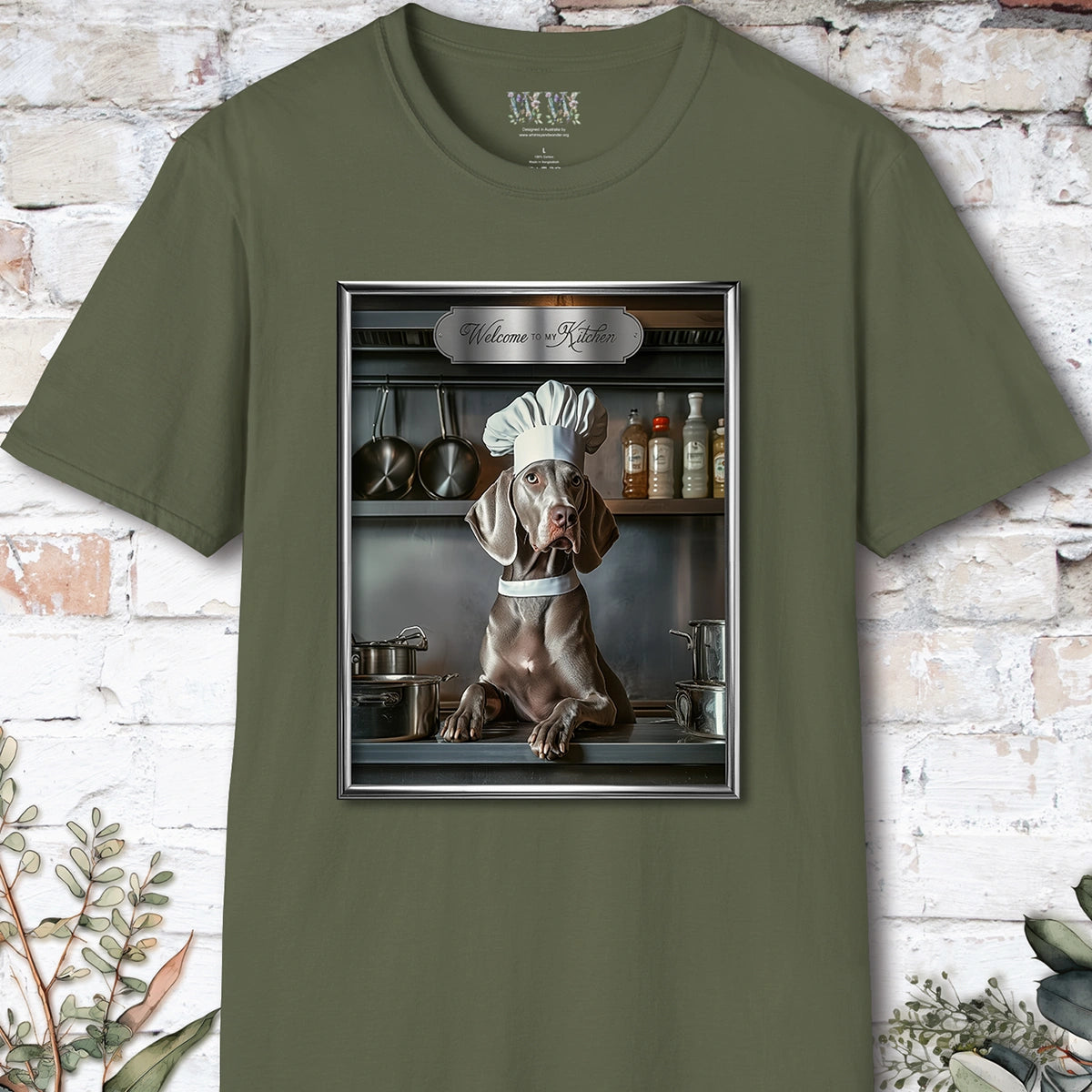 Weimaraner Chef Unisex T shirt