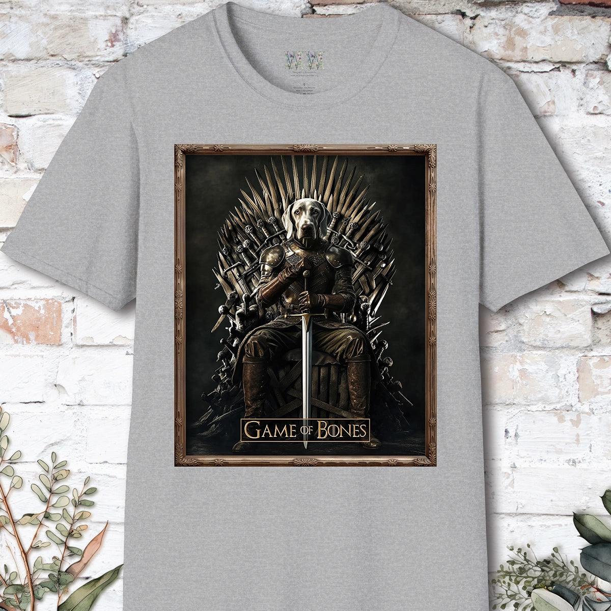 Weimaraner, Game of Bones, Unisex T shirt