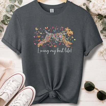 Welsh Terrier #1 Living my best life, unisex T shirt