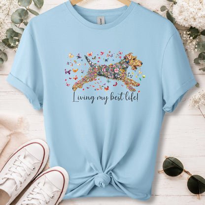 Welsh Terrier #1 Living my best life, unisex T shirt