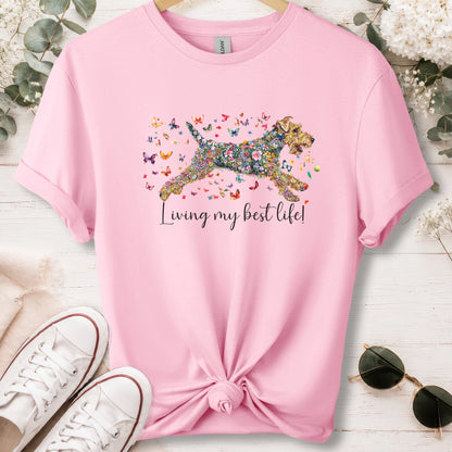Welsh Terrier #1 Living my best life, unisex T shirt