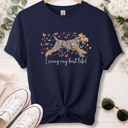 Welsh Terrier #1 Living my best life, unisex T shirt