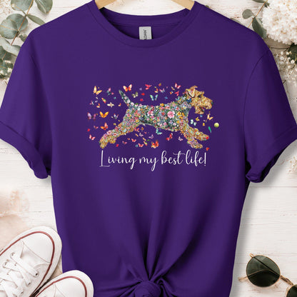Welsh Terrier #1 Living my best life, unisex T shirt