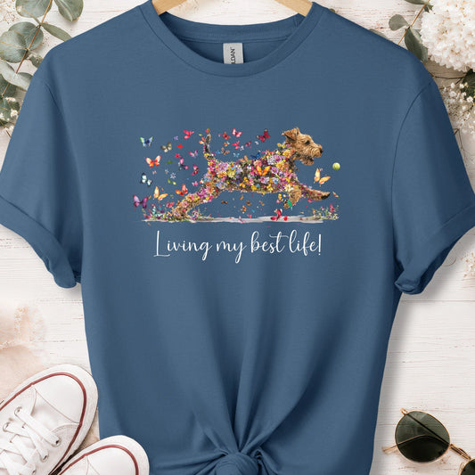 Welsh Terrier #2 Living my best life, unisex T shirt