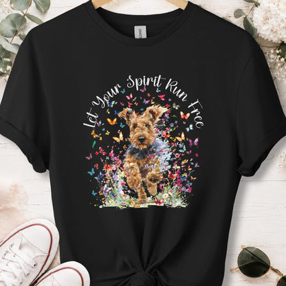Welsh Terrier, Let your spirit run free, unisex T shirt