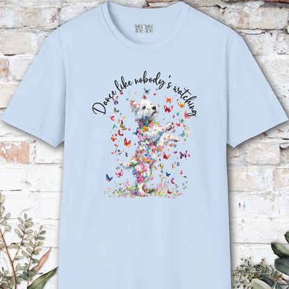 West Highland Terrier "Dance like nobody's watching" unisex T shirt