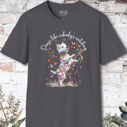 West Highland Terrier "Dance like nobody's watching" unisex T shirt