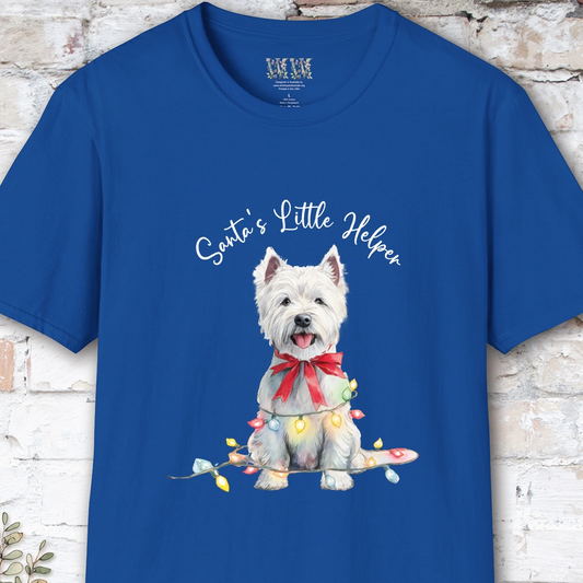West Highland Terrier Santa's little helper. unisex T shirt