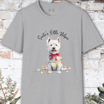 West Highland Terrier Santa's little helper. unisex T shirt