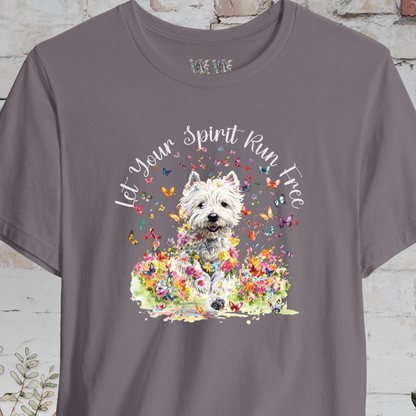 West Highland Terrier 'Let your spirit run free' T shirt