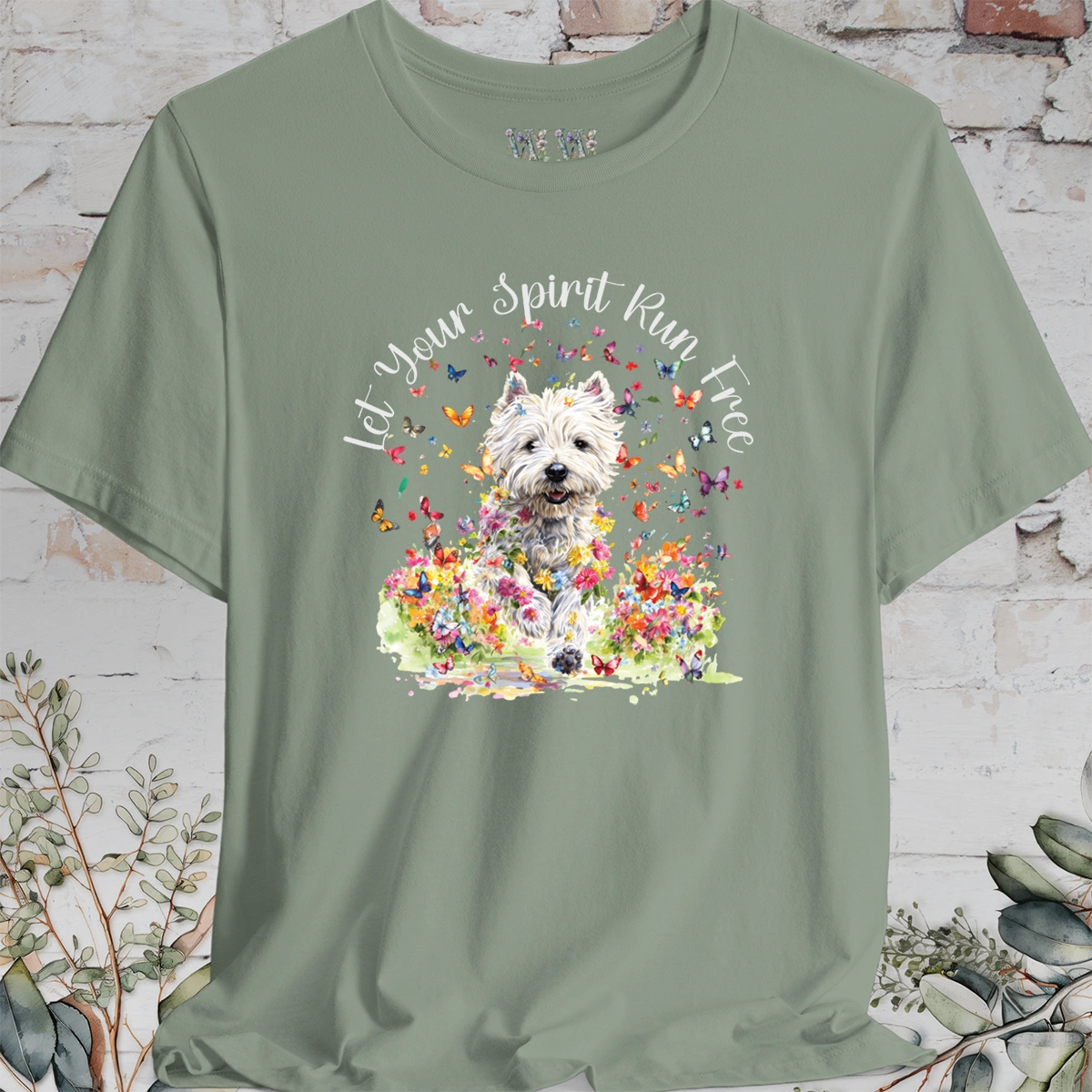 West Highland Terrier 'Let your spirit run free' T shirt