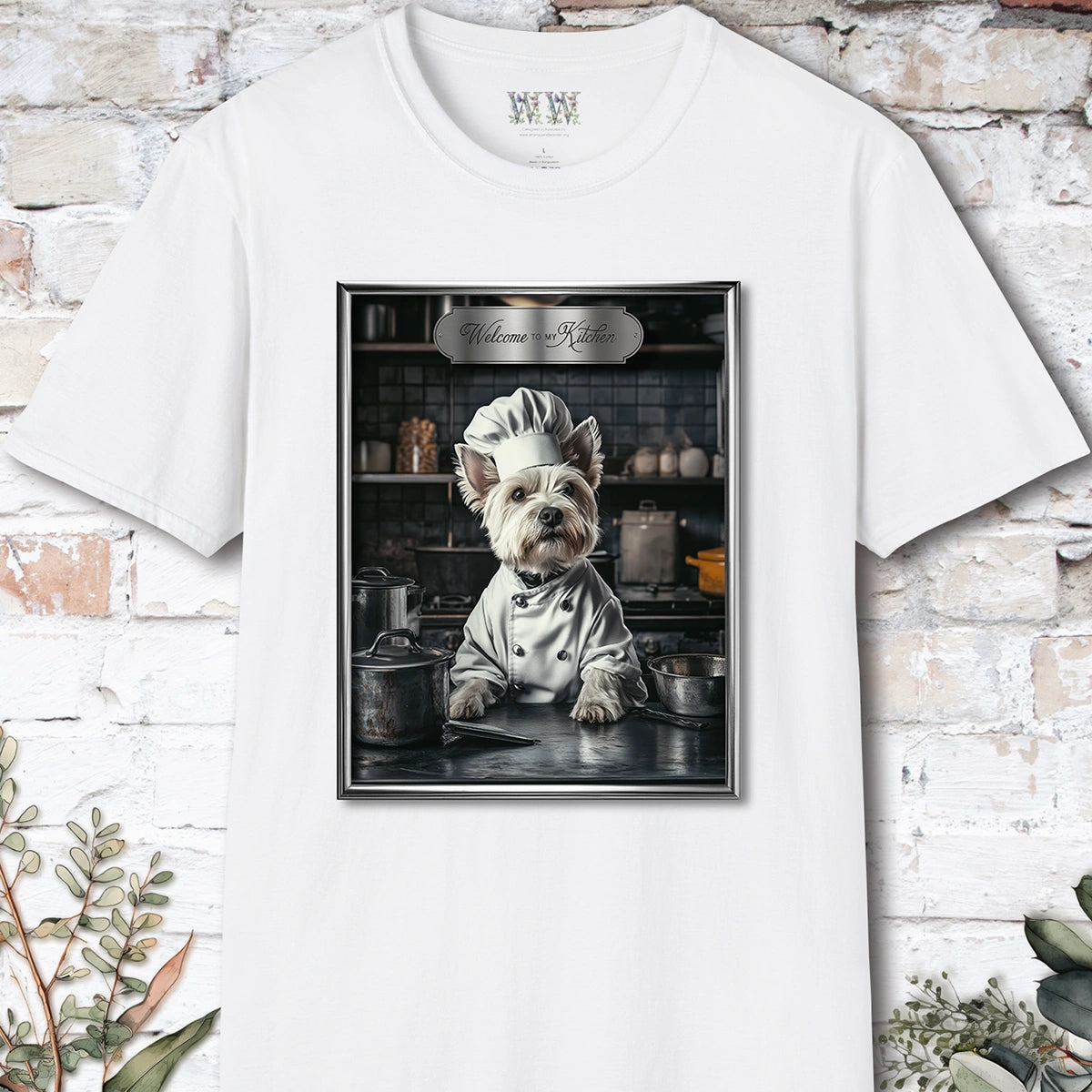 West Highland Terrier Chef Unisex T shirt