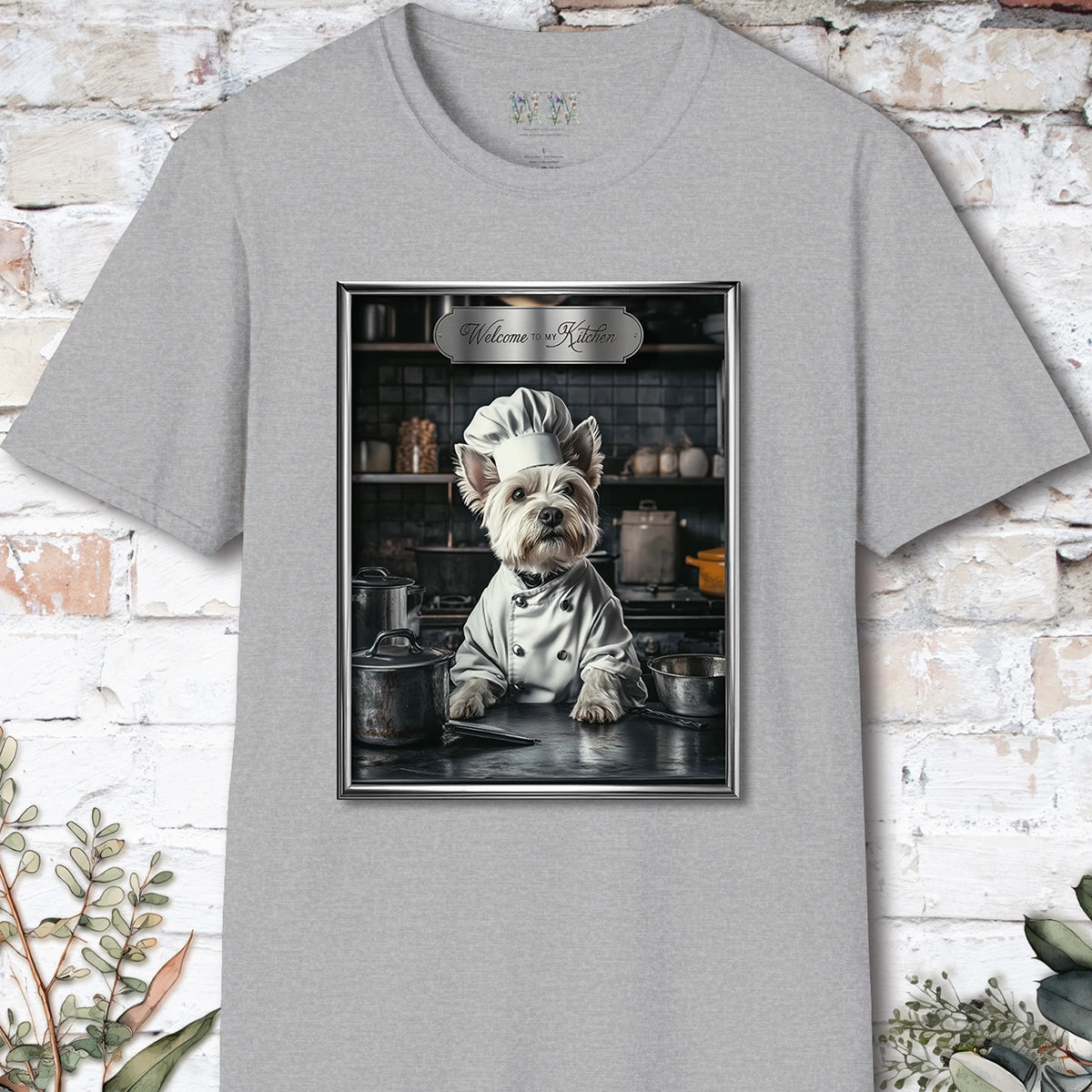 West Highland Terrier Chef Unisex T shirt