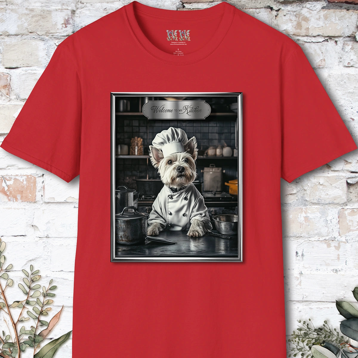West Highland Terrier Chef Unisex T shirt