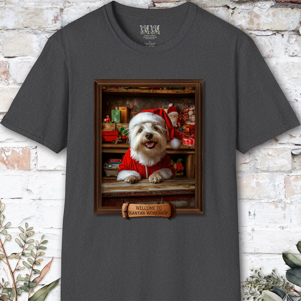 West Highland Terrier #1 Santa's Workshop Unisex T shirt