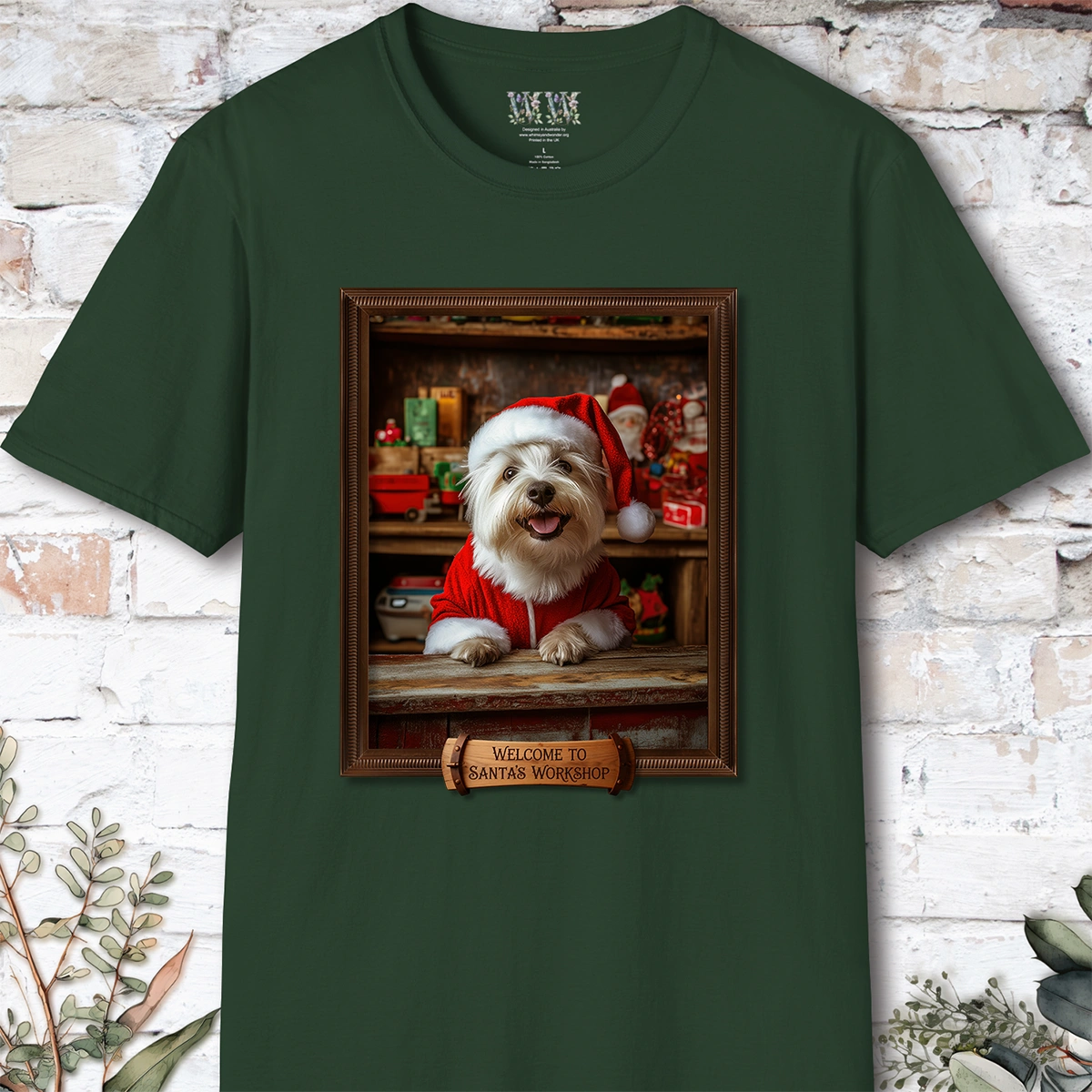 West Highland Terrier #1 Santa's Workshop Unisex T shirt