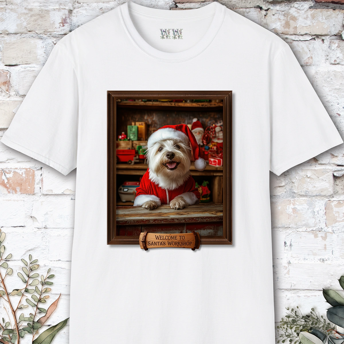 West Highland Terrier #1 Santa's Workshop Unisex T shirt