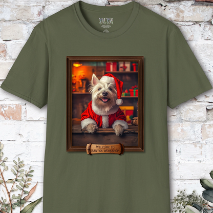West Highland Terrier #2 Santa's Workshop Unisex T shirt