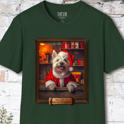 West Highland Terrier #2 Santa's Workshop Unisex T shirt