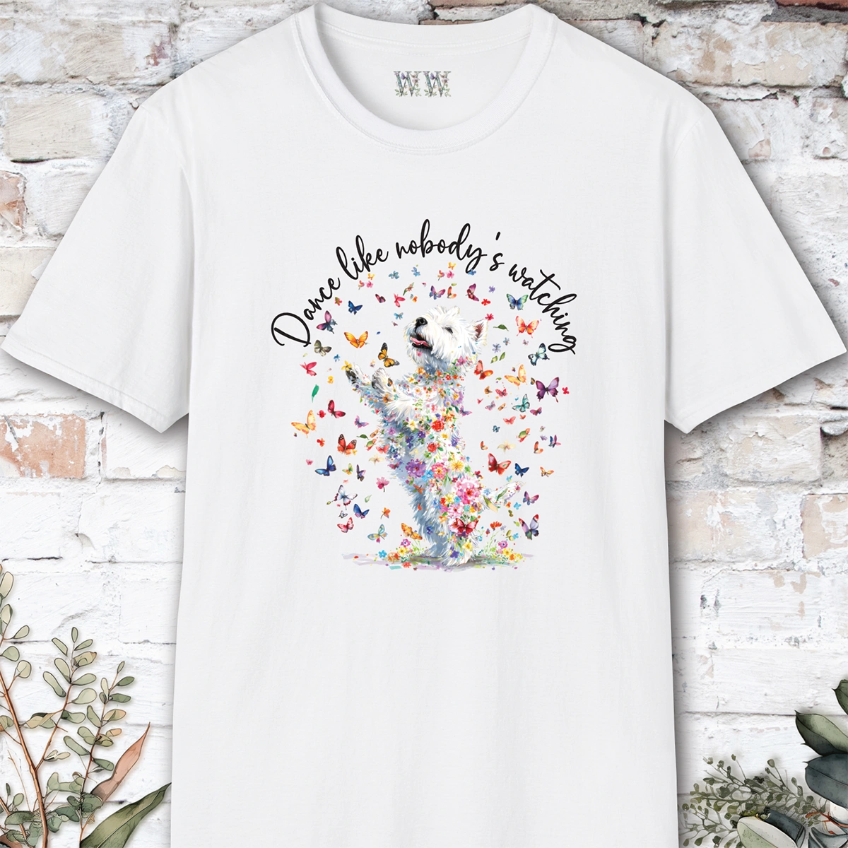 West Highland Terrier #2 "Dance like nobody's watching" unisex T shirt