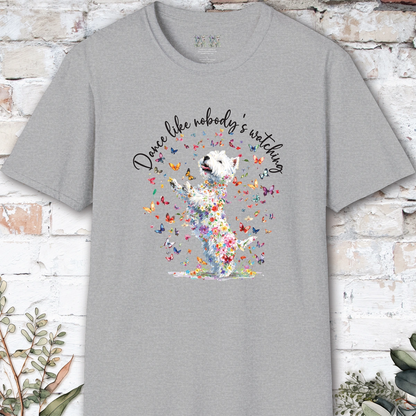 West Highland Terrier #2 "Dance like nobody's watching" unisex T shirt