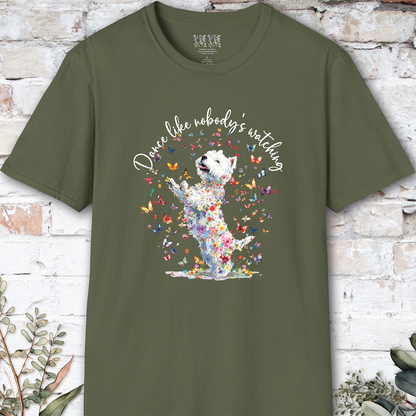 West Highland Terrier #2 "Dance like nobody's watching" unisex T shirt