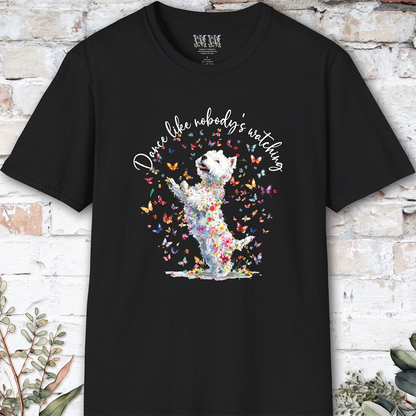 West Highland Terrier #2 "Dance like nobody's watching" unisex T shirt
