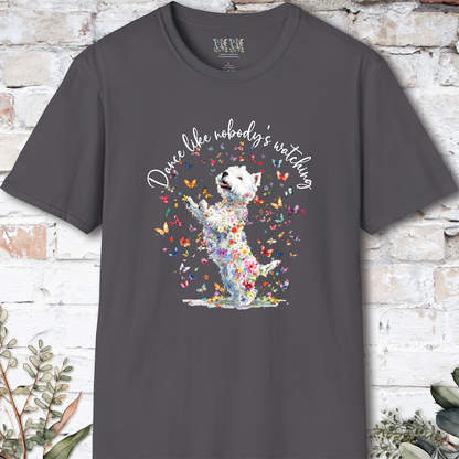 West Highland Terrier #2 "Dance like nobody's watching" unisex T shirt
