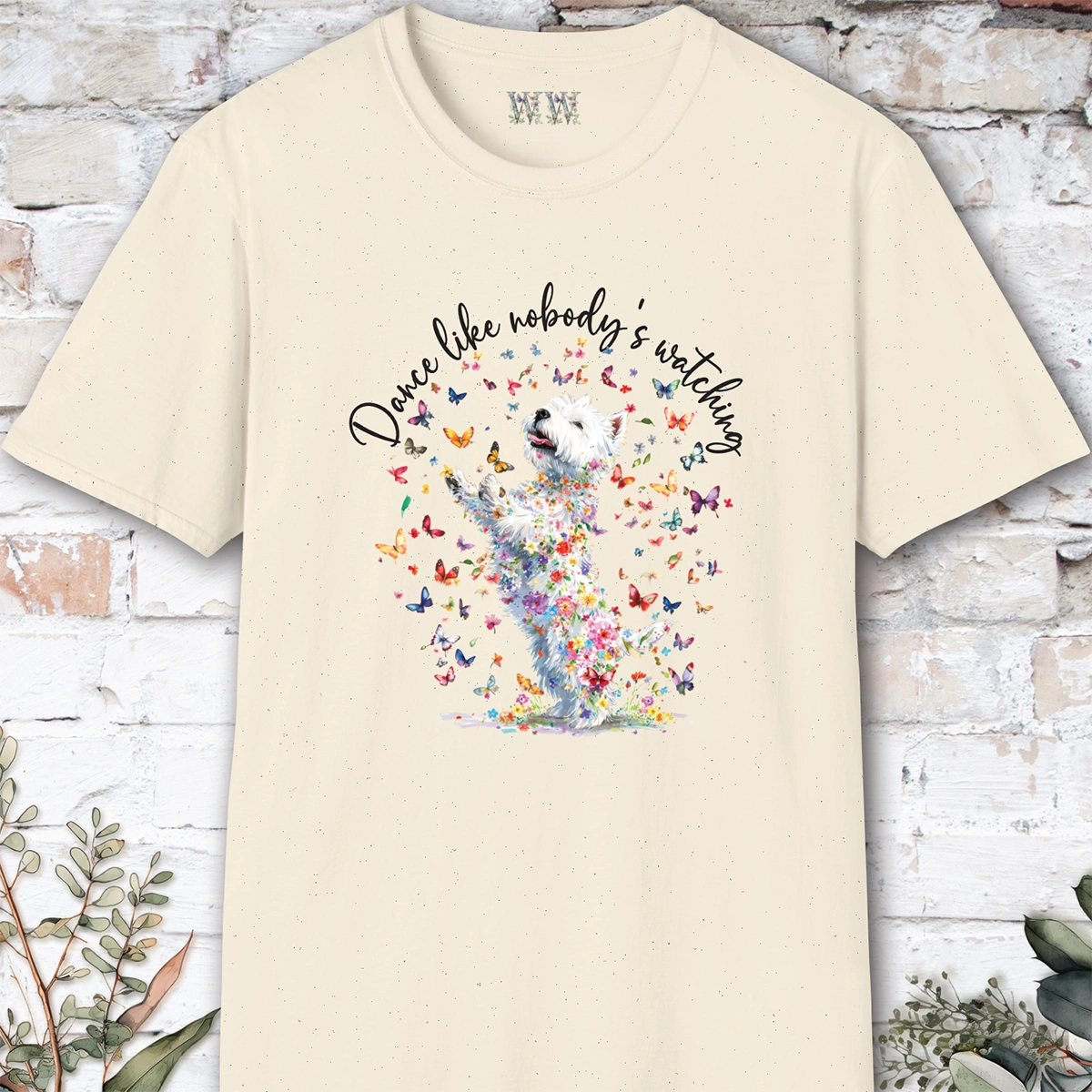 West Highland Terrier #2 "Dance like nobody's watching" unisex T shirt