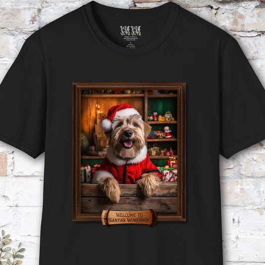 Wheaten Terrier Santa's Workshop Unisex T shirt