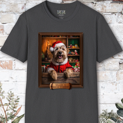 Wheaten Terrier Santa's Workshop Unisex T shirt
