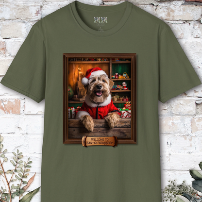 Wheaten Terrier Santa's Workshop Unisex T shirt